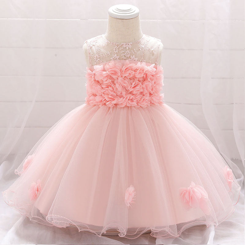 robe demoiselle d'honneur bebe rose