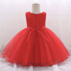 robe bébé fille cérémonie rouge 