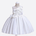 Robe blanche princesse fille mariage - fleurette - L'univers de la licorne