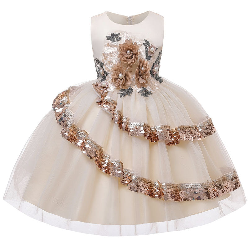 robe cérémonie fille champagne