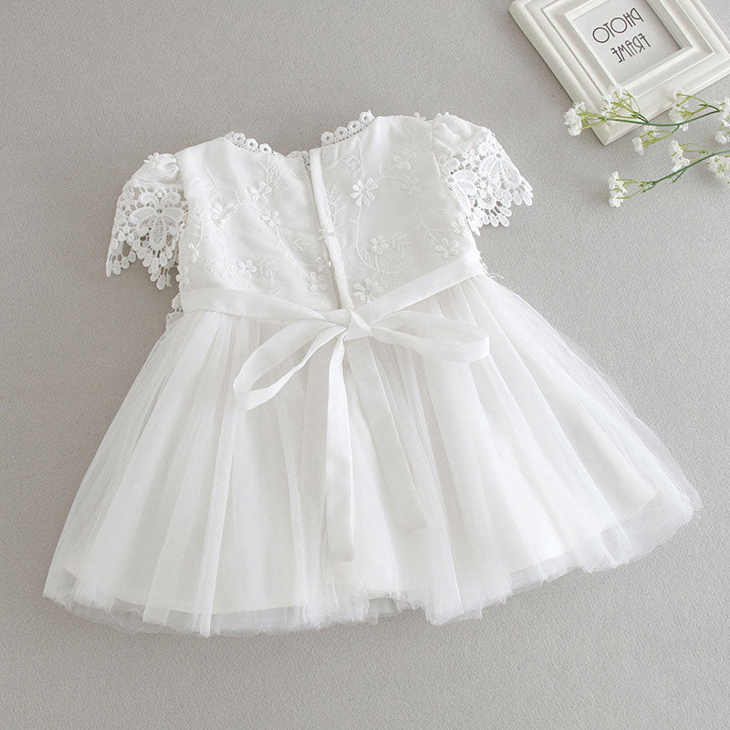 robe cérémonie fille dentelle et tulle