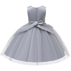 robe cérémonie fille gris rose
