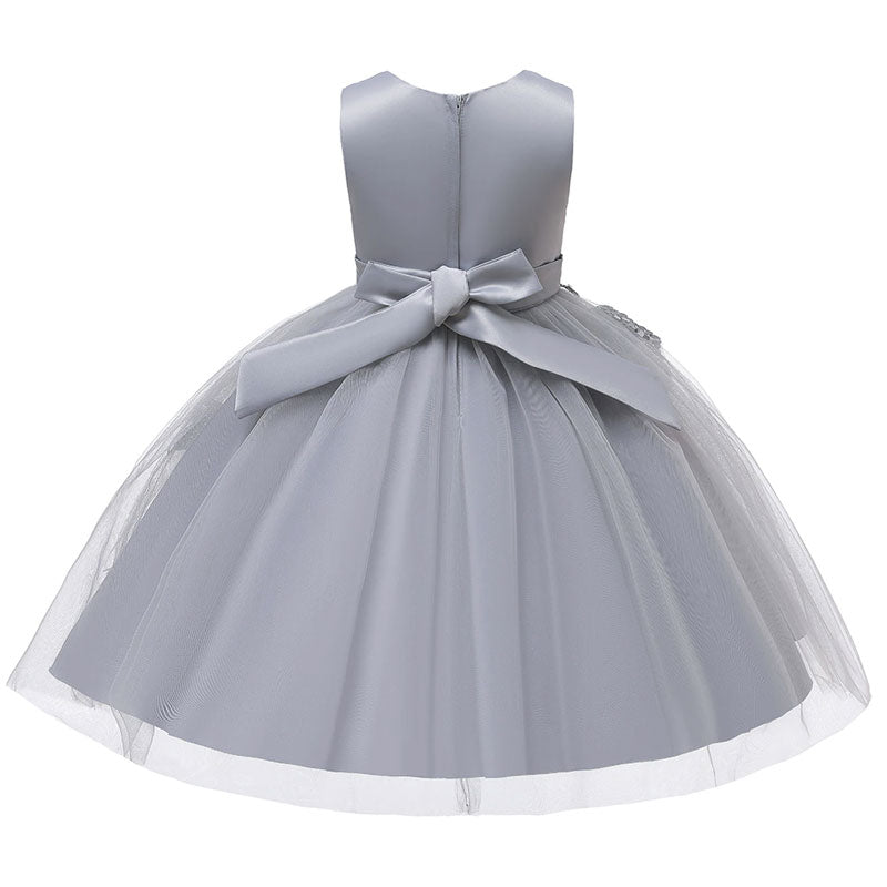 robe cérémonie fille gris rose