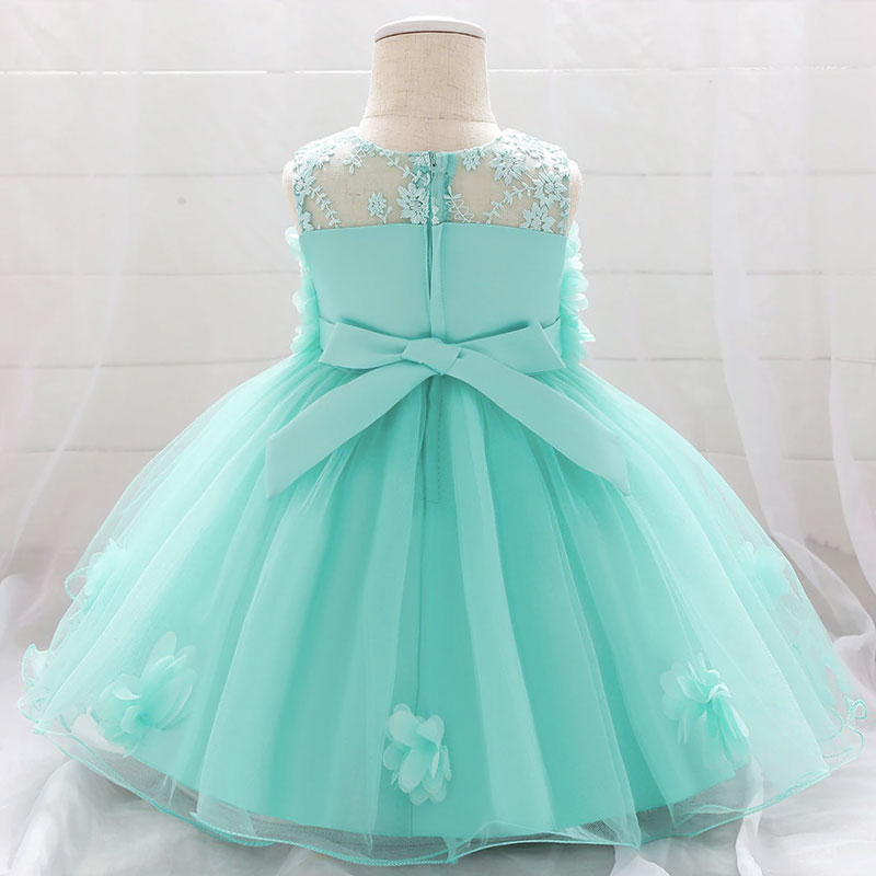 robe de cérémonie bébé fille bustier à fleurs 