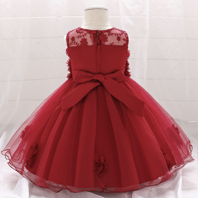 robe de bébé cérémonie rouge