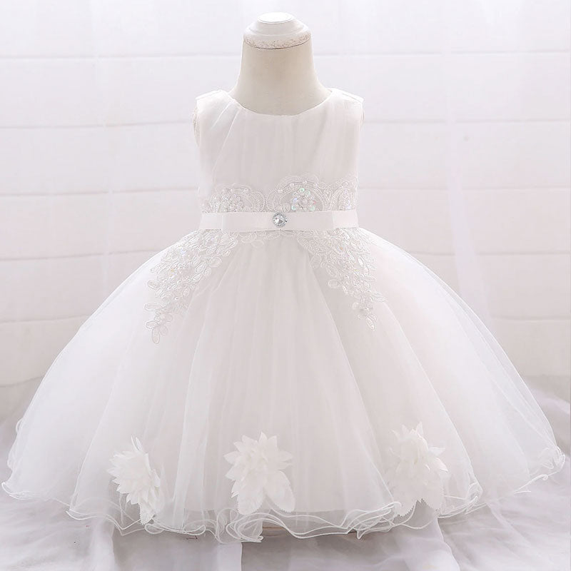 robe de cérémonie blanche bébé fille