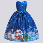 robe de noel fille sans manches