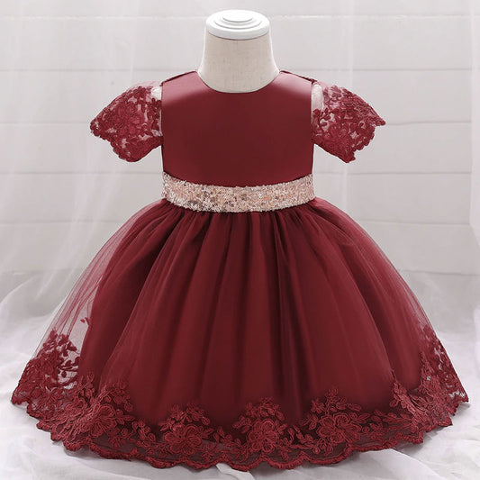 robe de ceremonie bebe bordeaux