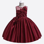 robe fille d'honneur rouge
