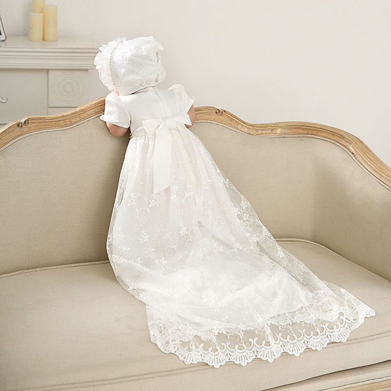 robe longue de baptême bébé