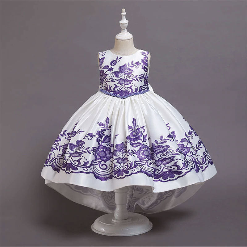 robe princesse fille violette