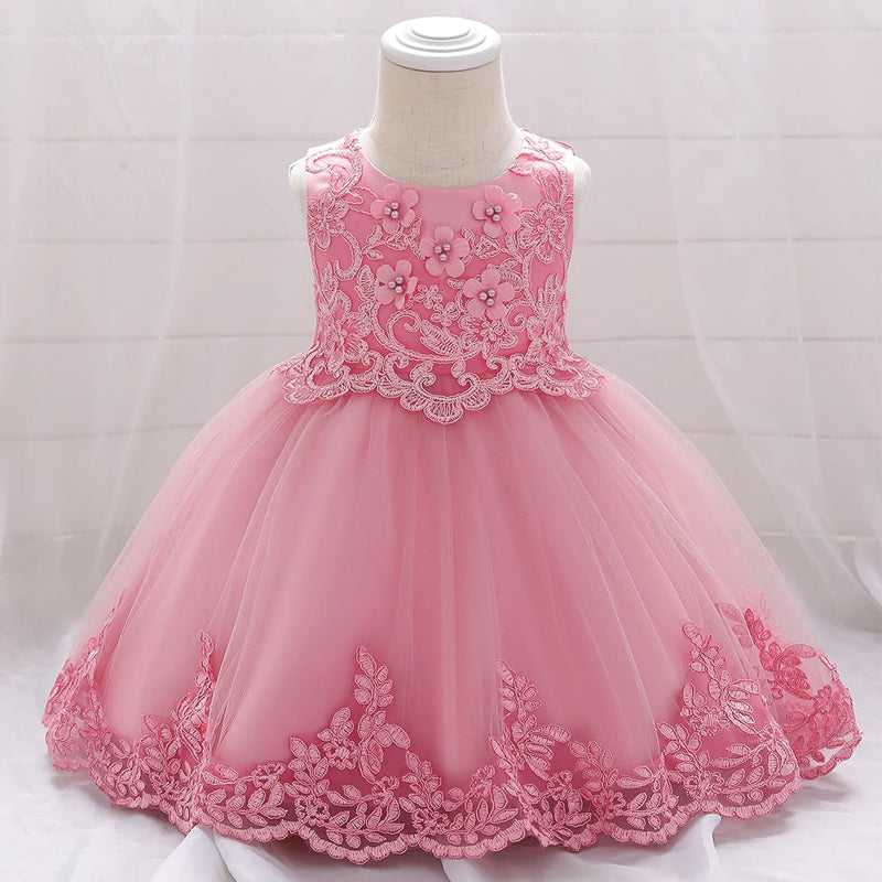 robe rose bebe fille