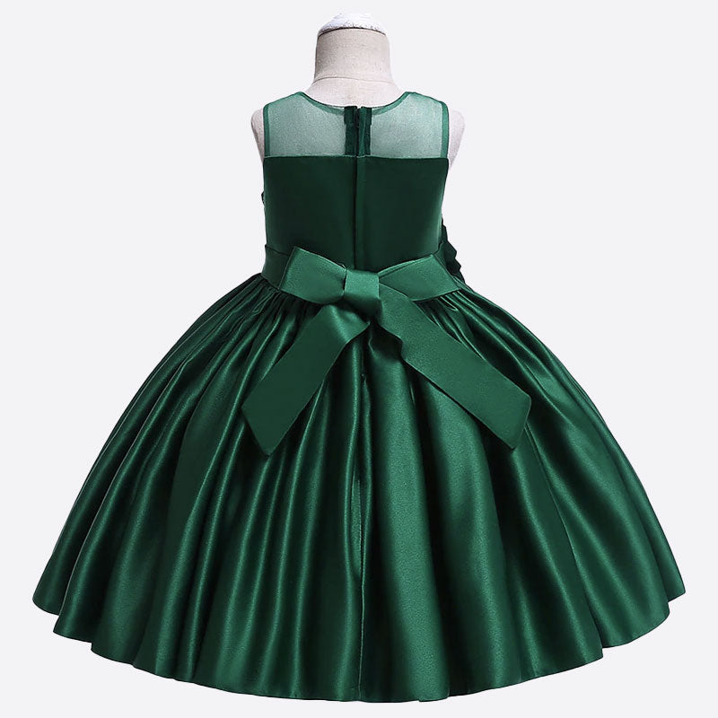 robe verte pour petite fille mariage