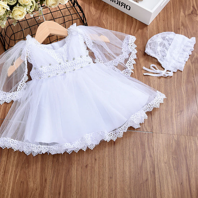 robe baptême bébé fille tulle