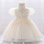 Robe baptême petite fille champagne
