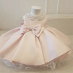 robe baptême princesse fille rose