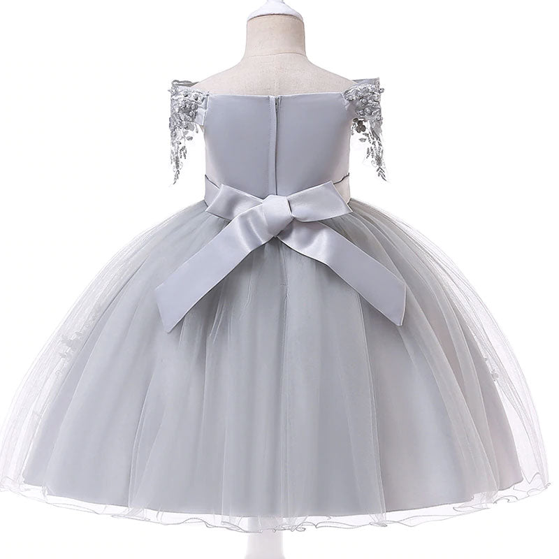 robe cérémonie fille gris
