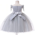 robe cérémonie fille gris