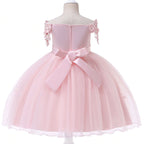 robe cérémonie fille rose 