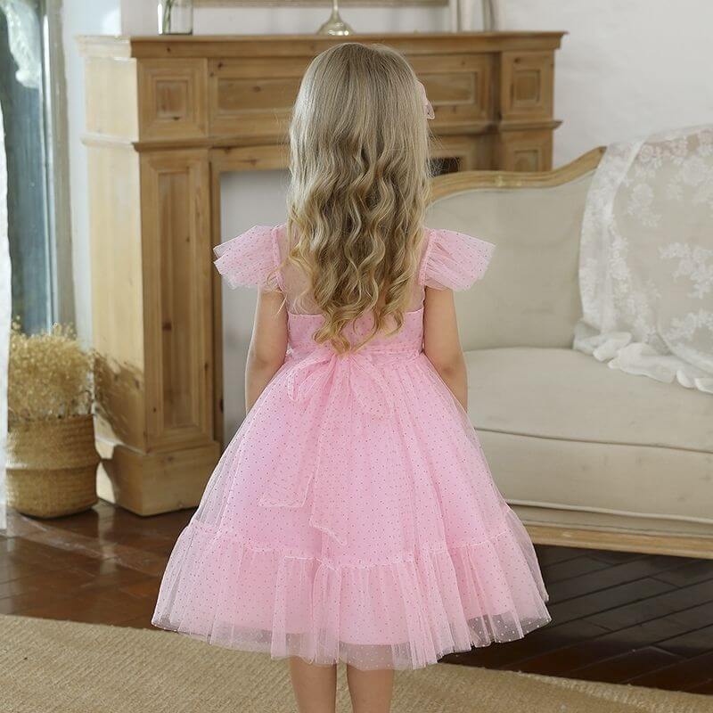 robe cérémonie fille tutu rose