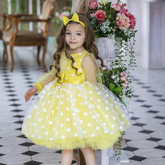 robe cérémonie jaune fille