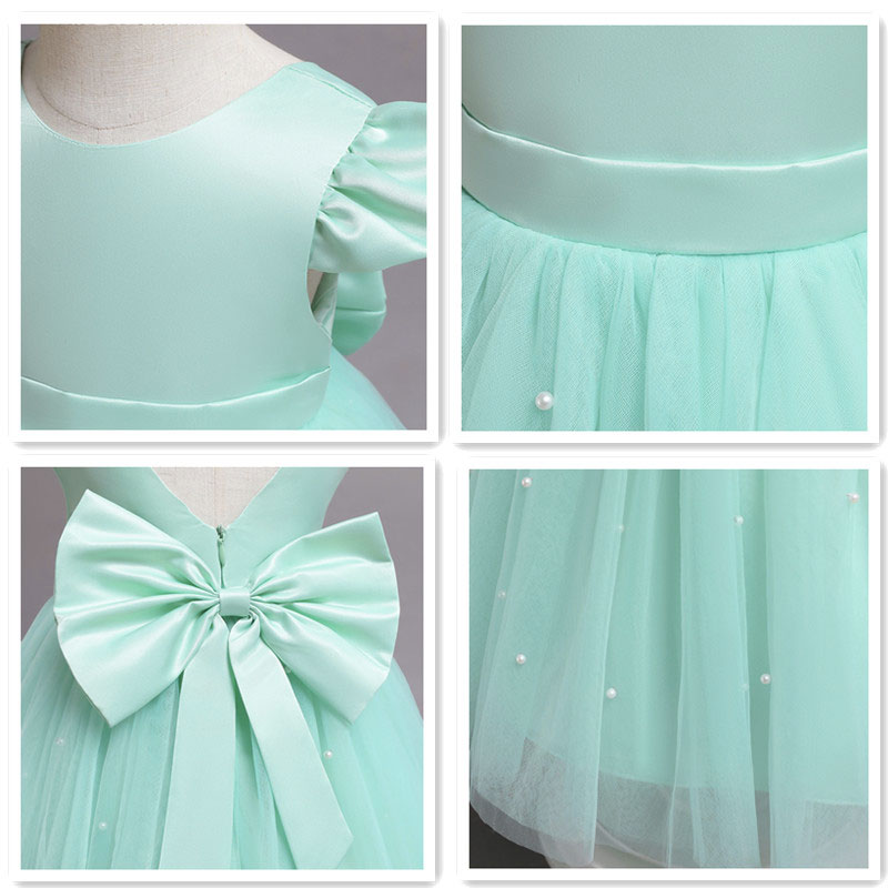 robe cérémonie vert d'eau