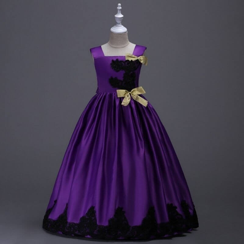 robe de bal fille violette 