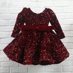 robe de cérémonie enfant bordeaux