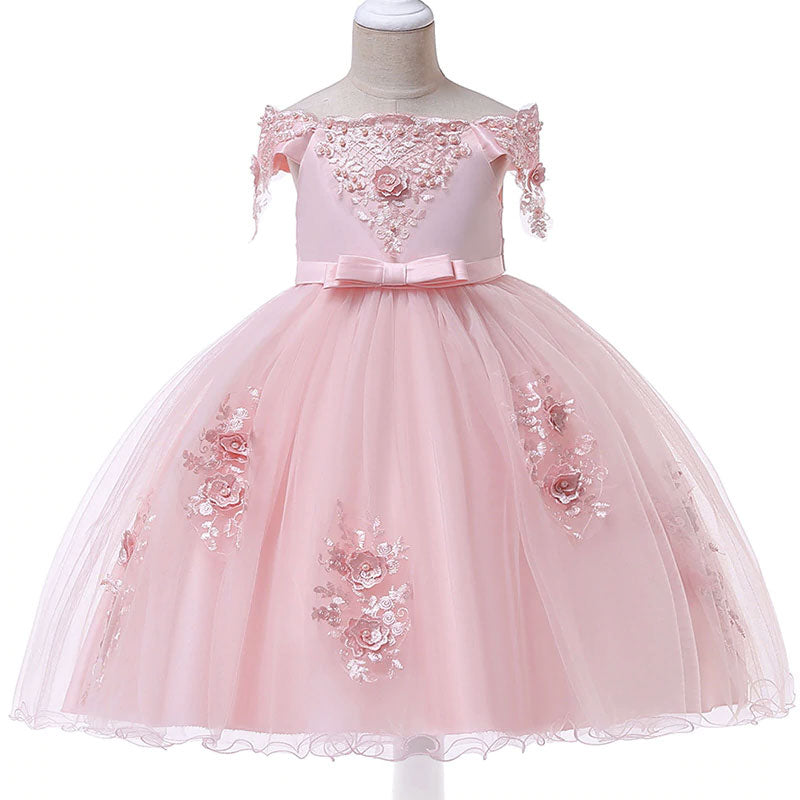 robe de cérémonie petite fille rose