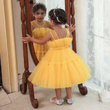 Robe de princesse bal jaune