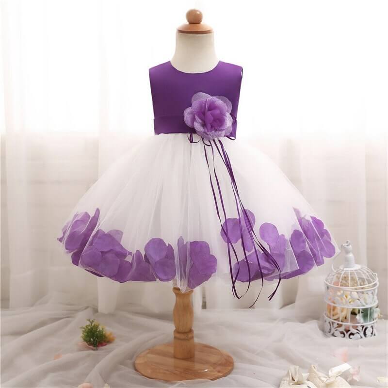 Robe de princesse bébé violette