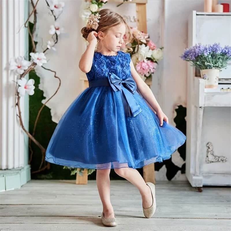 robe de princesse bleu nuit