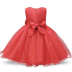 robe de princesse fille carline rouge