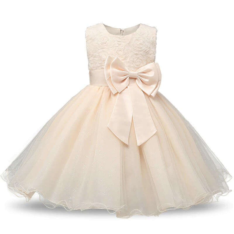 robe de princesse fille champagne carline
