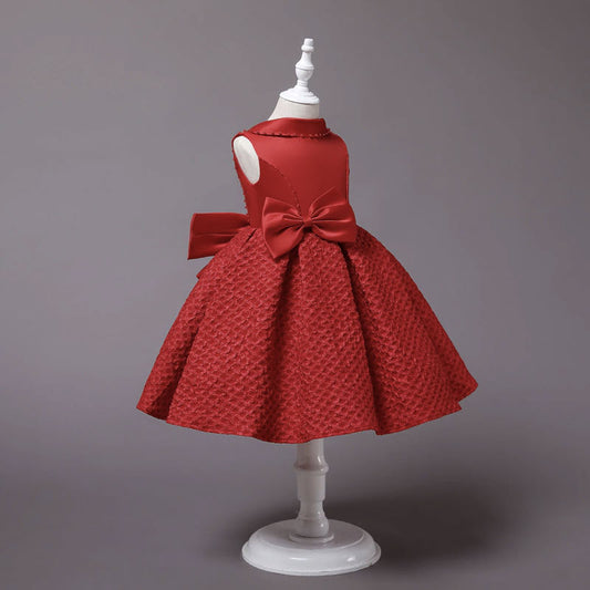 robe fille de princesse rouge 