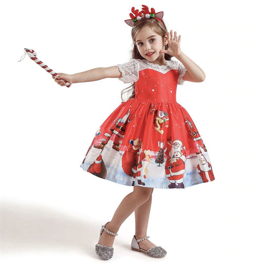 Robe enfant de Noël "Père Noël"