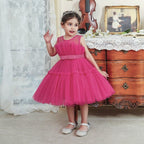 Robe princesse bal fuchsia