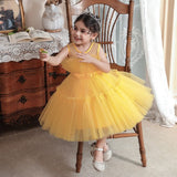 Robe princesse bal jaune