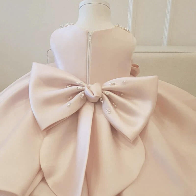 robe princesse baptême rose petite fille