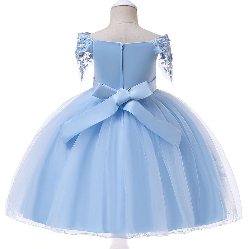 robe princesse disney fille bleu ciel