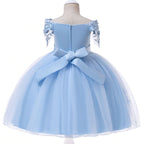 robe princesse disney fille bleu ciel