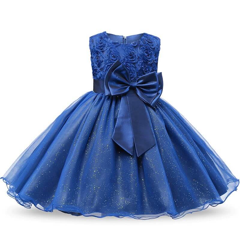 robe princesse fille carline bleu nuit