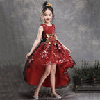 robe princesse fille rouge