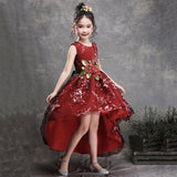 robe princesse fille rouge