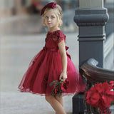 robe princesse fille rouge