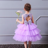 robe à paillette princesse pour petite fille violette