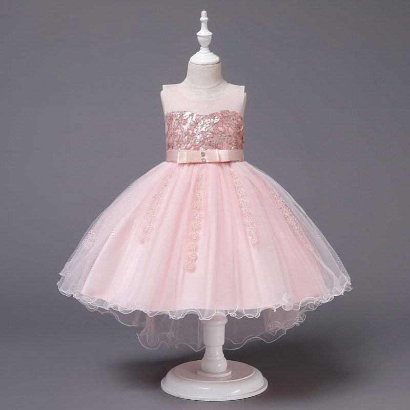 robe rose princesse fille