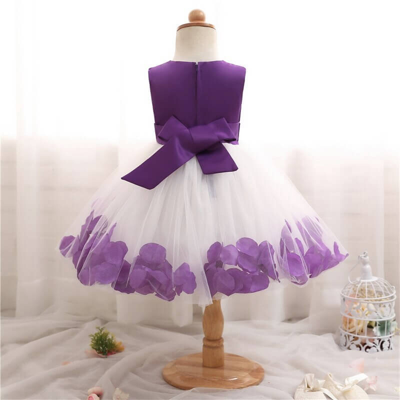 Robe violette princesse bébé fille